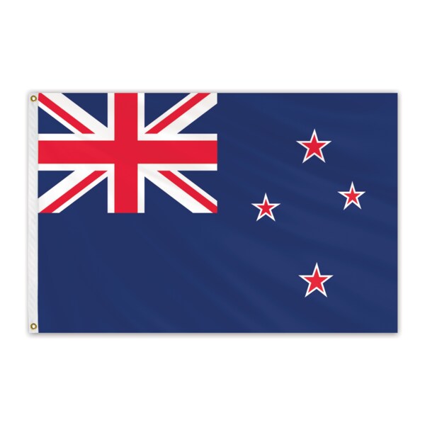 Global Flags Unlimited New Zealand Outdoor Nylon Flag 2'x3' 202549